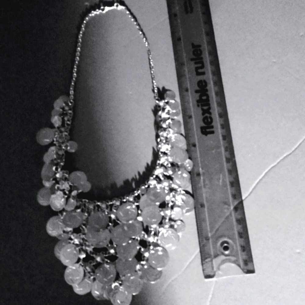 Statement Silvertone Coin Necklace - image 5